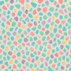 Generated seamless make a plastic recycled terrazzo surface with the primary base colour of a white/eggshell dotted with pastel colour materials texture 1024x1024 PBR
