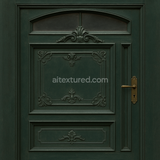 AI-Generated Seamless PBR Texture — A seamless, high-resolution PBR texture (4096×4096 px) of a handcrafted historic Eu…