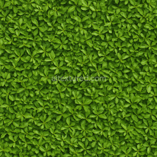 AI-Generated Seamless PBR Texture — Seamless photorealistic hedge wall texture, bright green leaves, dense trimmed foli…
