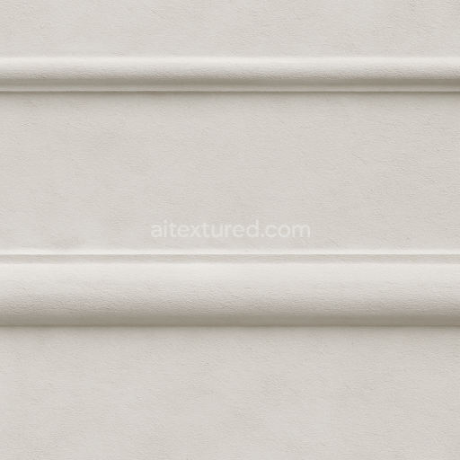AI-Generated Seamless PBR Texture — &quot;A realistic texture of a simple, classic plaster molding. Smooth surface, subtle e…