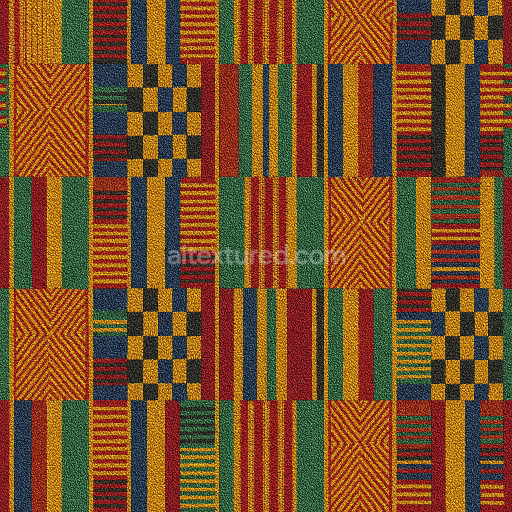 AI-Generated Seamless PBR Texture — kente cloth texture