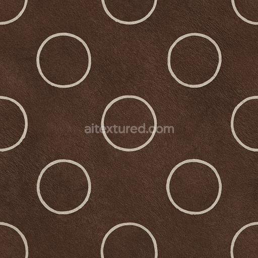 AI-Generated Seamless PBR Texture — dark skin with single circle tattoo made with white