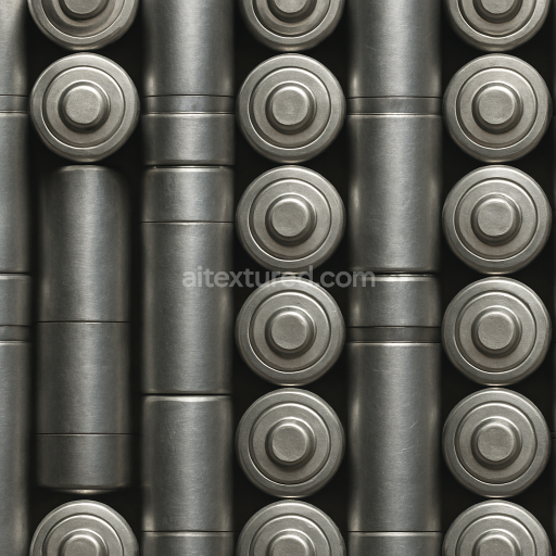 AI-Generated Seamless PBR Texture — generate full 3d neodymium battery texture for all of battery