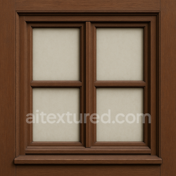 seamless AI-Generated Seamless PBR Texture — create image texture Front view of a traditional European wooden window designed to… texture 8k free download PBR