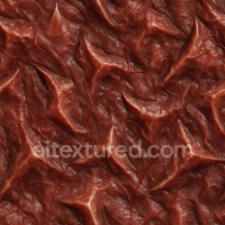 Generated seamless organic meet flesh with veins and sharp edges material texture 1024x1024 PBR