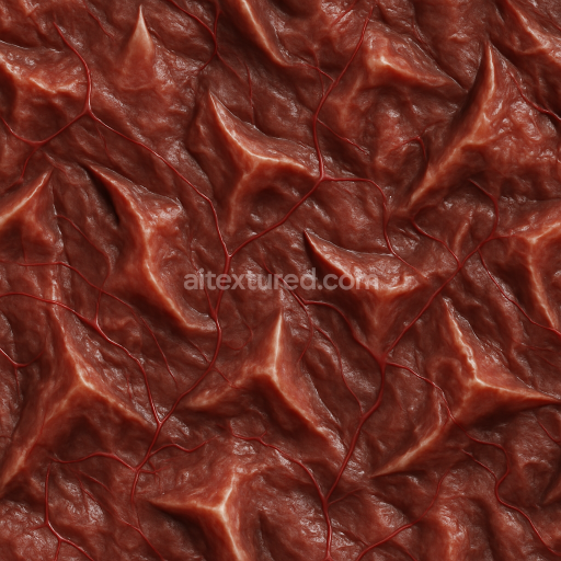 AI-Generated Seamless PBR Texture — organic meet flesh with veins and sharp edges material