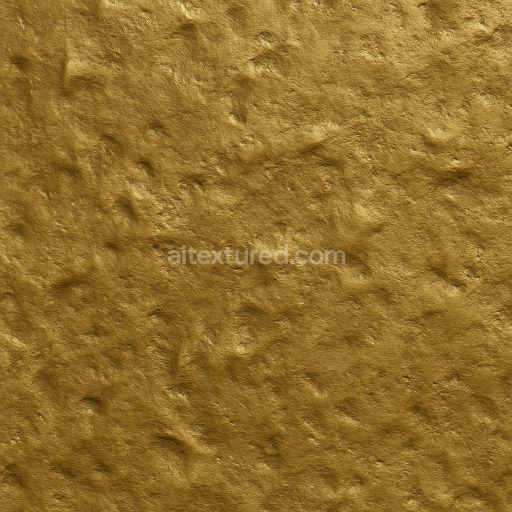 AI-Generated Seamless PBR Texture — metal dore ancien un peu cabossé