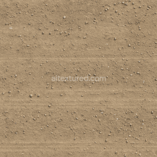 AI-Generated Seamless PBR Texture — dusty road with small amount of small pebbles
