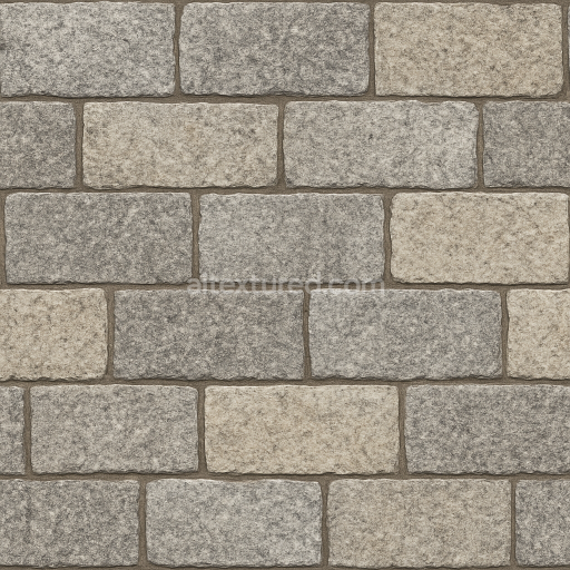 Preview — AI-Generated Seamless PBR Texture — Hranite ashlar wall, gray/cream colour