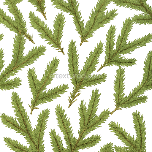 AI-Generated Seamless PBR Texture — pine tree branch transparent