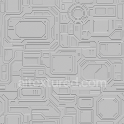 seamless AI-Generated Seamless PBR Texture — seamless sifi panel by height map texture 8k free download PBR