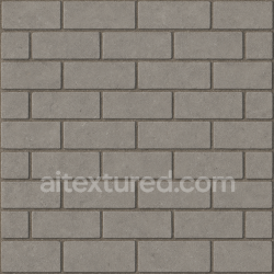 seamless AI-Generated Seamless PBR Texture — sidewalk with gray bricks, brick widen at end and at start texture 8k free download PBR