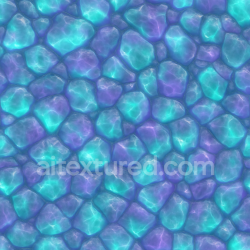 seamless AI-Generated Seamless PBR Texture — Glowing crystal surface, turquoise and violet hues, seamless texture 8k free download PBR