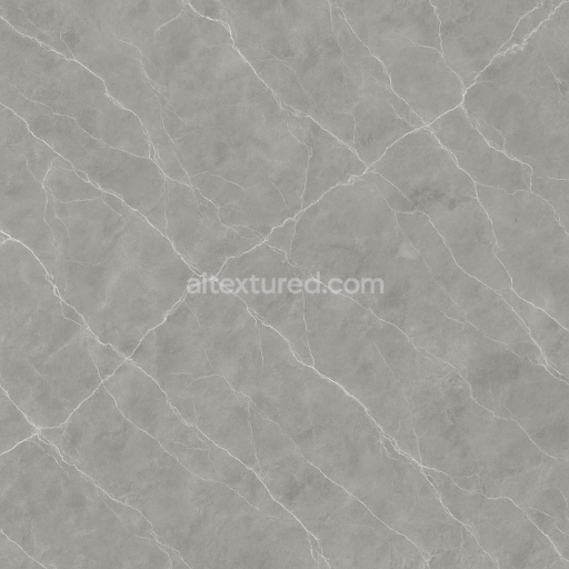 AI-Generated Seamless PBR Texture — Seamless texture of gray marble, medium to light gray base color with subtle gradie…