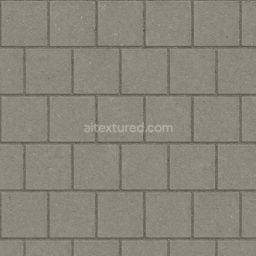 AI-Generated Seamless PBR Texture — czech typical gray sidewalk