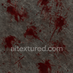seamless AI-Generated Seamless PBR Texture — a hunk of iron with marks and blood texture 8k free download PBR