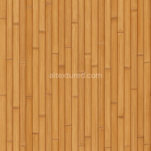 AI-Generated Seamless PBR Texture — Decorative wall with bamboo wood
