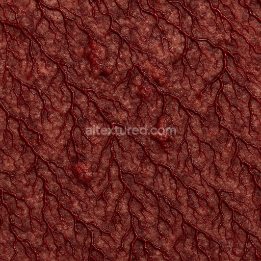 AI-Generated Seamless PBR Texture — veiny cancerous skin, covered fully with bloody veins