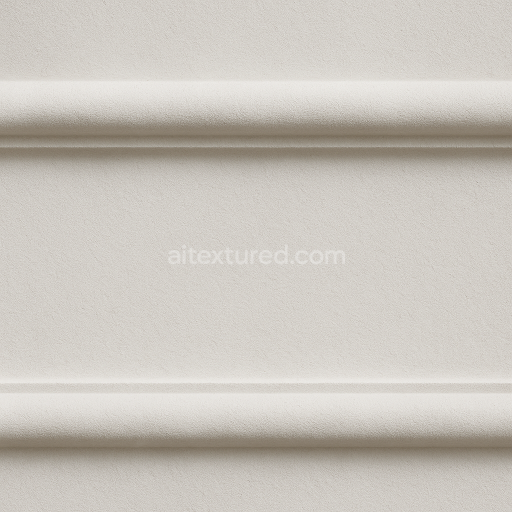 AI-Generated Seamless PBR Texture — &quot;High-resolution texture of a simple plaster molding, minimalist design with smooth…
