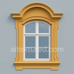 Generated seamless A highly detailed, tileable architectural texture designed for Blender. A Baroque-period window section with a smooth, fine-grain lime plaster facade in very light bluish-gray (#D6DFEA), matte mineral surface with subtle, irregular micro-texture suitable  texture 1024x1024 PBR