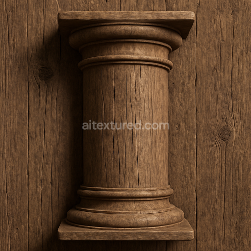AI-Generated Seamless PBR Texture — mach mir ein Pillar aus holz