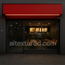 seamless AI-Generated Seamless PBR Texture — “Crie uma textura 3D realista de fachada de fast food moderna estilo McDonald's, ma… texture 8k free download PBR