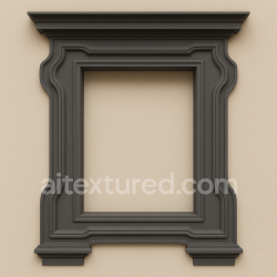 seamless AI-Generated Seamless PBR Texture — Seamless, perfectly front-facing texture of a baroque-style window surround made of… texture 8k free download PBR