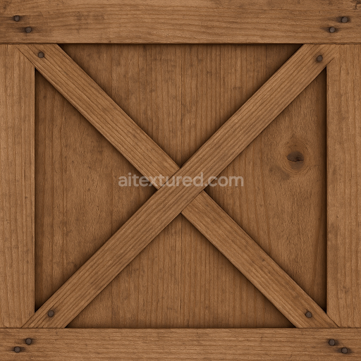 AI-Generated Seamless PBR Texture — текстура деревянного ящика