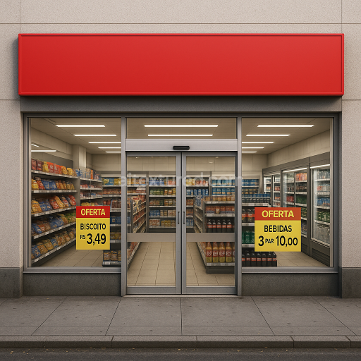 AI-Generated Seamless PBR Texture — Gere uma imagem realista de fachada urbana completa, sem fundo transparente, mostra…