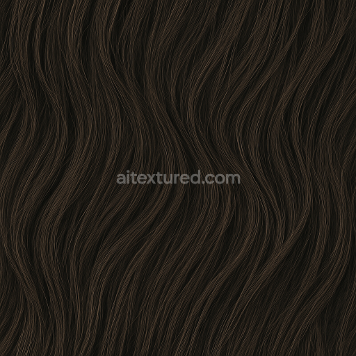 AI-Generated Seamless PBR Texture — Hair texture for Makio's hair from demon slayer