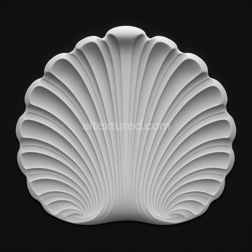 AI-Generated Seamless PBR Texture — “Generate an ultra-precise, seamless grayscale heightmap of a wide ornamental archi…