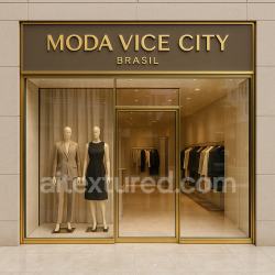 seamless AI-Generated Seamless PBR Texture — “Gere uma imagem PNG realista (1024x1024) mostrando a fachada de uma loja de luxo f… texture 8k free download PBR