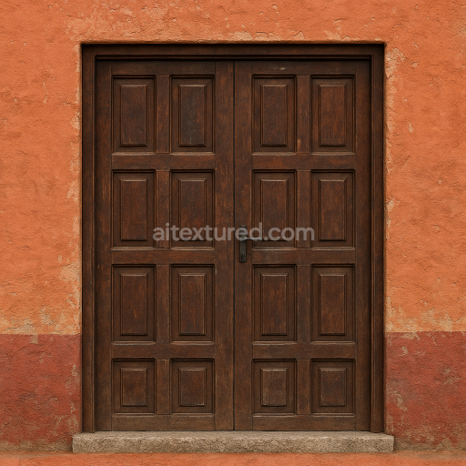 AI-Generated Seamless PBR Texture — I want a door like the ones in a Venezuelan neighborhood house.