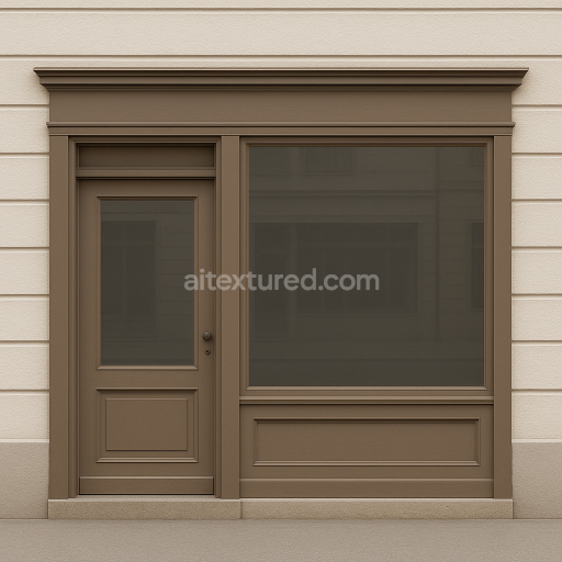 Preview — AI-Generated Seamless PBR Texture — ULTRA-PRECISE SHOP ENTRANCE TEXTURE PROMPT (NO DECORATION) “Create a high-resolutio…