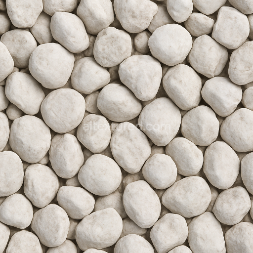 Preview — AI-Generated Seamless PBR Texture — Create texture gravel stone big white and garden ston