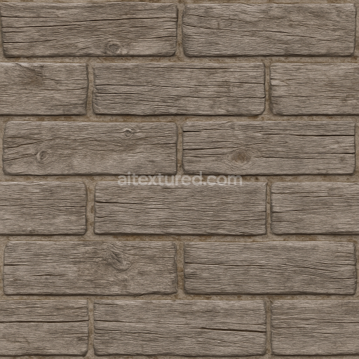AI-Generated Seamless PBR Texture — realistic weathered wood planks, diffuse albedo texture, flat lighting, photogramme…