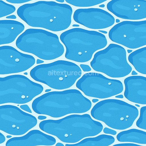AI-Generated Seamless PBR Texture — make me texture cartoon water