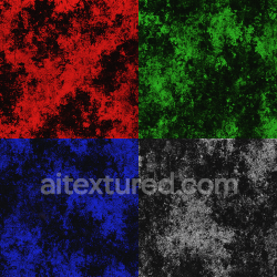 Generated seamless tile RGB grunge mask for color variation with grayscale mask in each channel texture 1024x1024 PBR