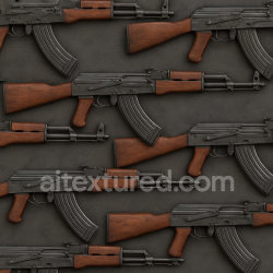 Generated seamless ak-47 texture 1024x1024 PBR