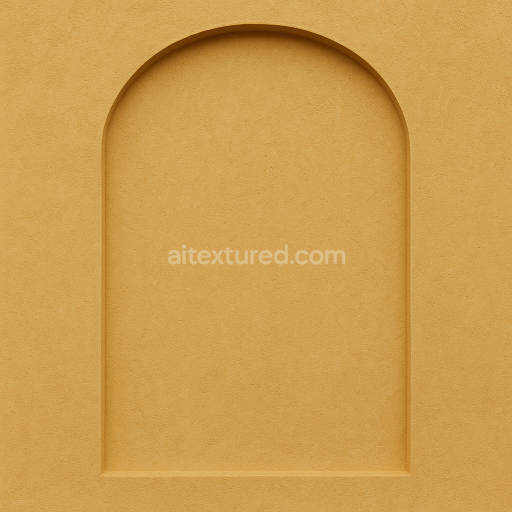 AI-Generated Seamless PBR Texture — Front-facing seamless texture of a completely plain, smooth window surround in warm…