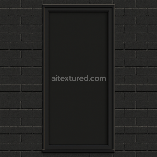 AI-Generated Seamless PBR Texture — i need a narrow storefront window without shadows in black. ratio is 9 wide and 18…