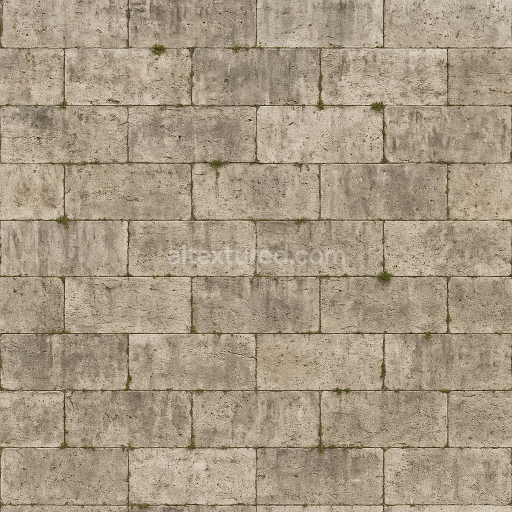 AI-Generated Seamless PBR Texture — Seamless texture of Tiber River walls in Rome.