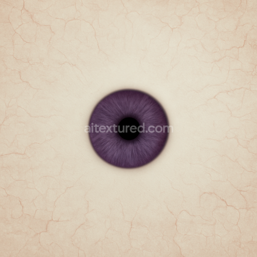 AI-Generated Seamless PBR Texture — Realistic human eye texture map, front view, small pupil, very small violet iris su…