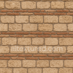 seamless AI-Generated Seamless PBR Texture — i want an old arabic standar outdoor wall brick/stone texture texture 8k free download PBR