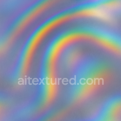Generated seamless iridescent metal surface, CD-like rainbow reflection, holographic thin-film interference, PBR, high detail texture 1024x1024 PBR