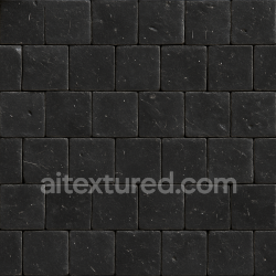 Generated seamless Ultra-detailed PBR texture of space shuttle heat shield texture black texture 1024x1024 PBR