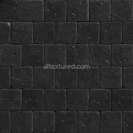AI-Generated Seamless PBR Texture — Ultra-detailed PBR texture of space shuttle heat shield texture black