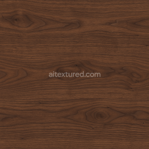 AI-Generated Seamless PBR Texture — Seamless walnut wood texture for a large tabletop, 2 meters by 1 meter, high-resolu…
