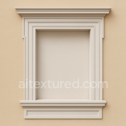 seamless AI-Generated Seamless PBR Texture — Seamless, front-facing texture of a neoclassical window surround forming an elegant… texture 8k free download PBR