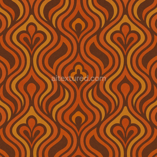 AI-Generated Seamless PBR Texture — wallpaper 70's style modern (modern as in that time period modern was defined). art…